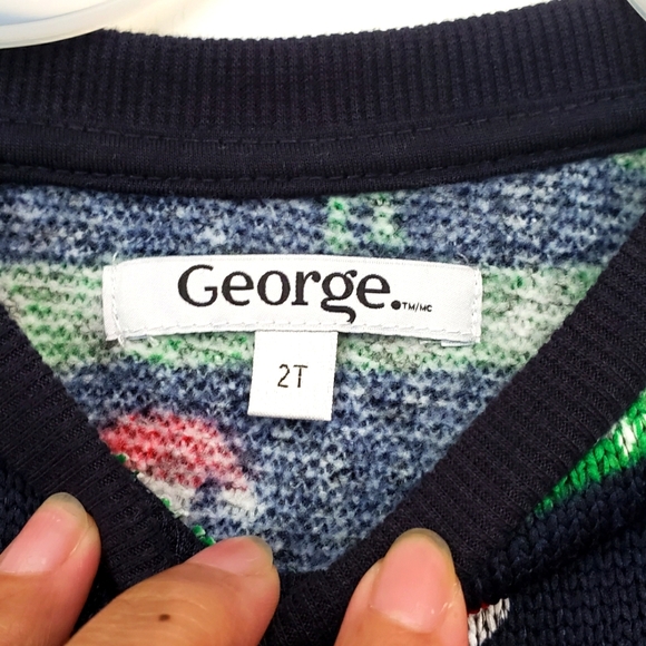 Christmas Sweater for Kids, Unisex, George,  2T - Picture 3 of 3